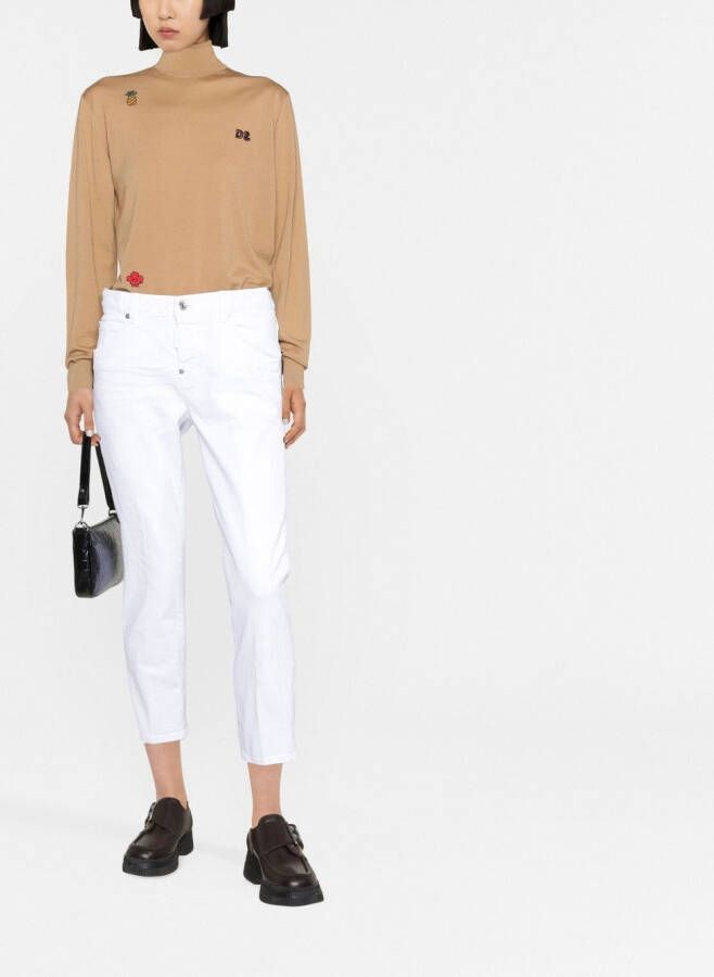 DSQUARED2 Coltrui met geborduurd logo Bruin