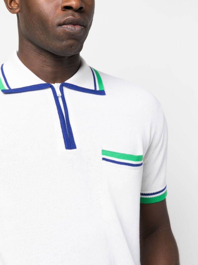 Dsquared2 Poloshirt met contrasterende rand Wit