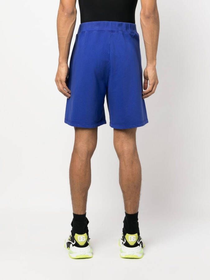 DSQUARED2 Shorts met logoprint Blauw