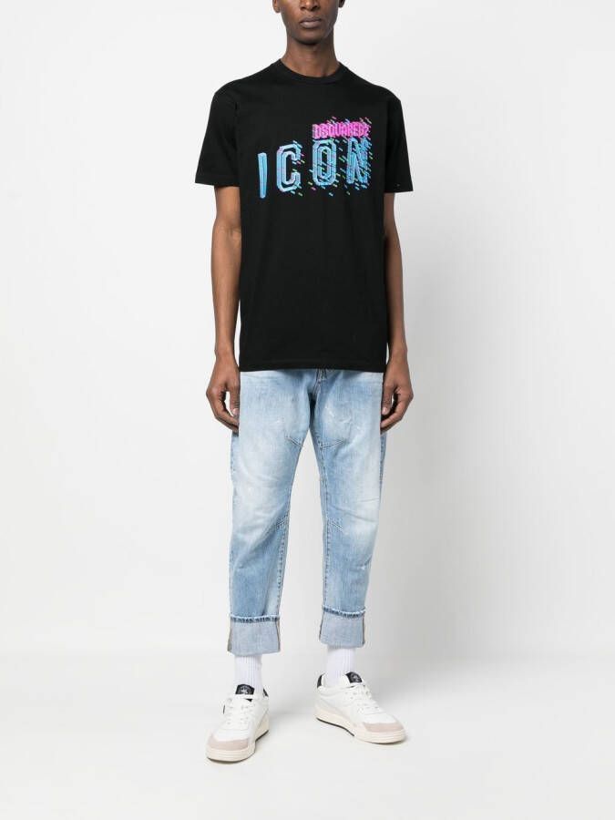 DSQUARED2 cropped baggy-fit jeans Blauw