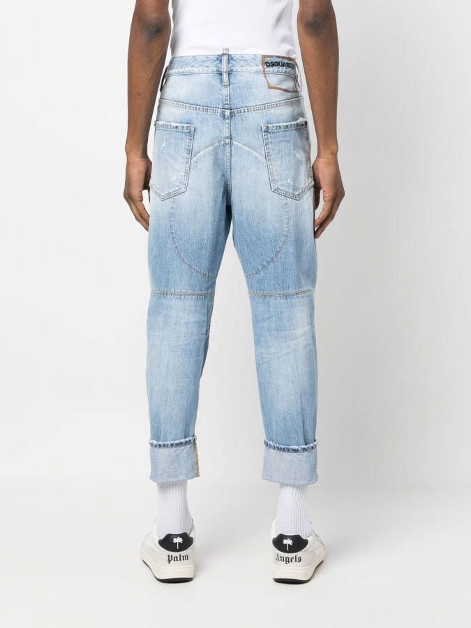 DSQUARED2 cropped baggy-fit jeans Blauw