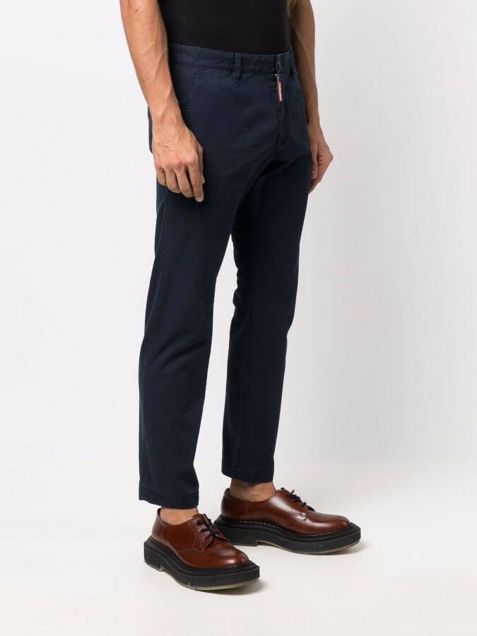 DSQUARED2 Cropped chino Blauw