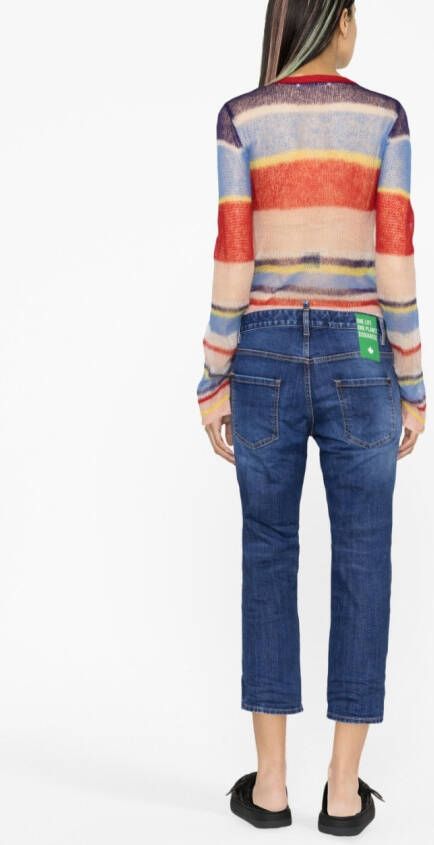 DSQUARED2 Cropped jeans Blauw