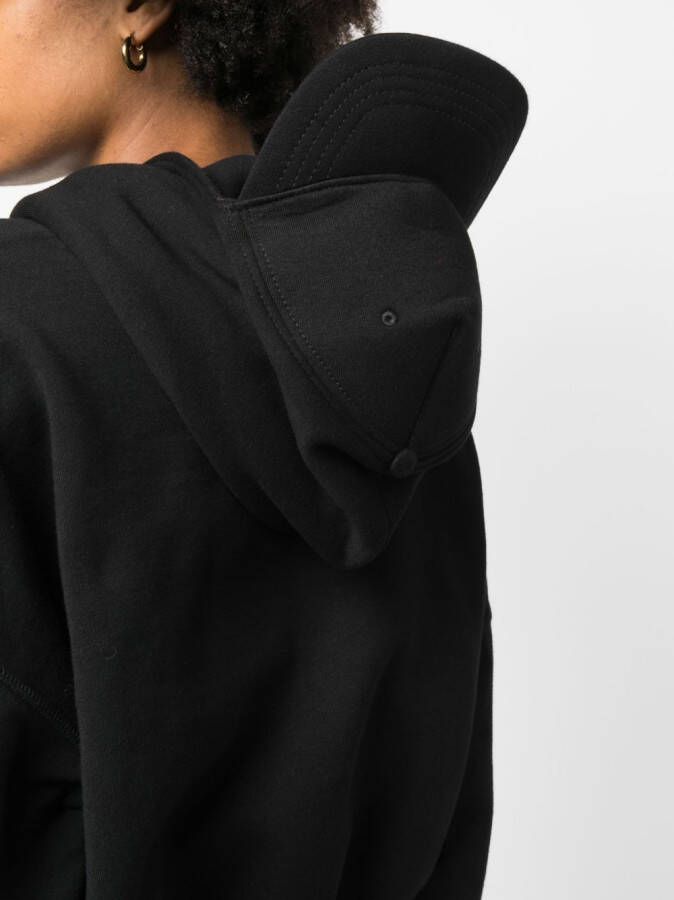 DSQUARED2 Cropped hoodie Zwart