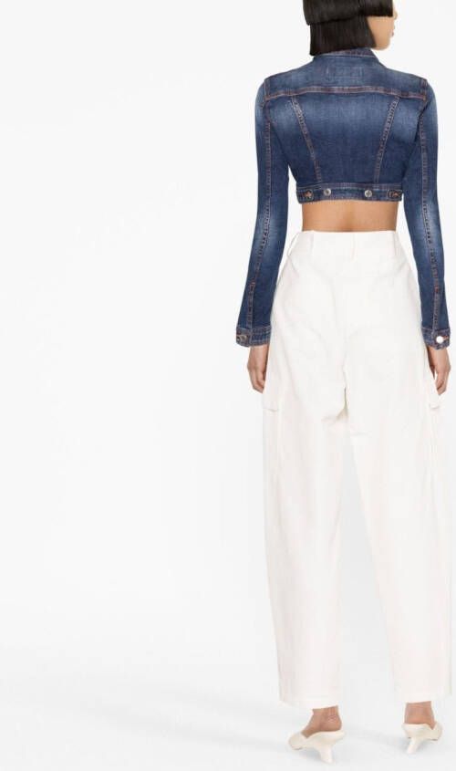 Dsquared2 Cropped jas Blauw