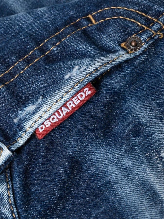 DSQUARED2 Cropped jeans Blauw