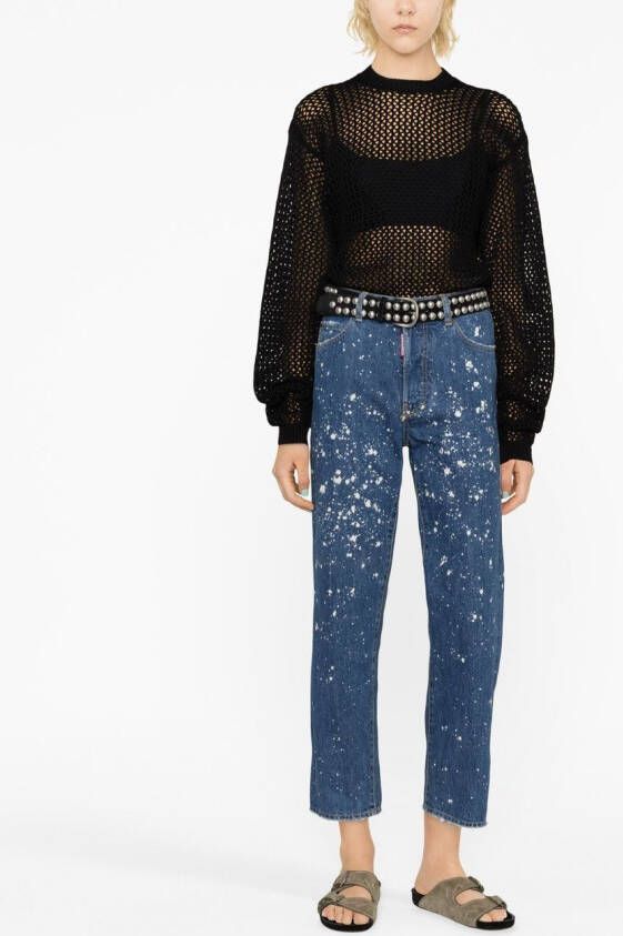 DSQUARED2 Cropped jeans Blauw