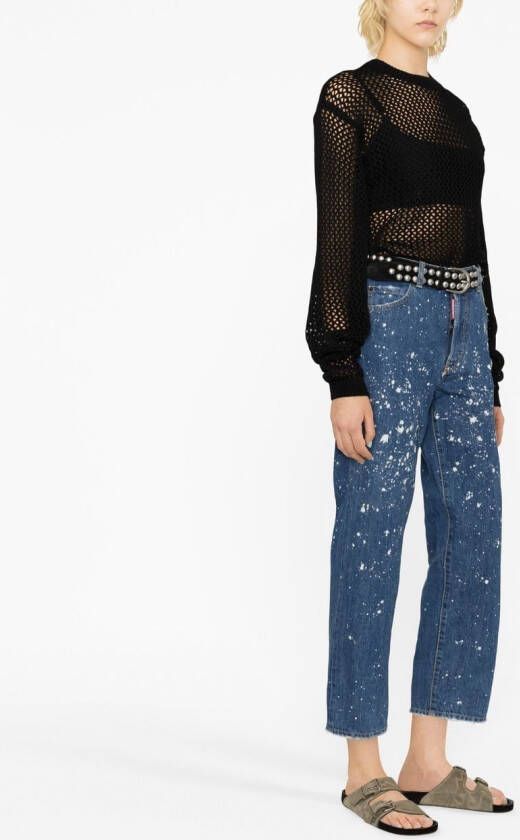 DSQUARED2 Cropped jeans Blauw