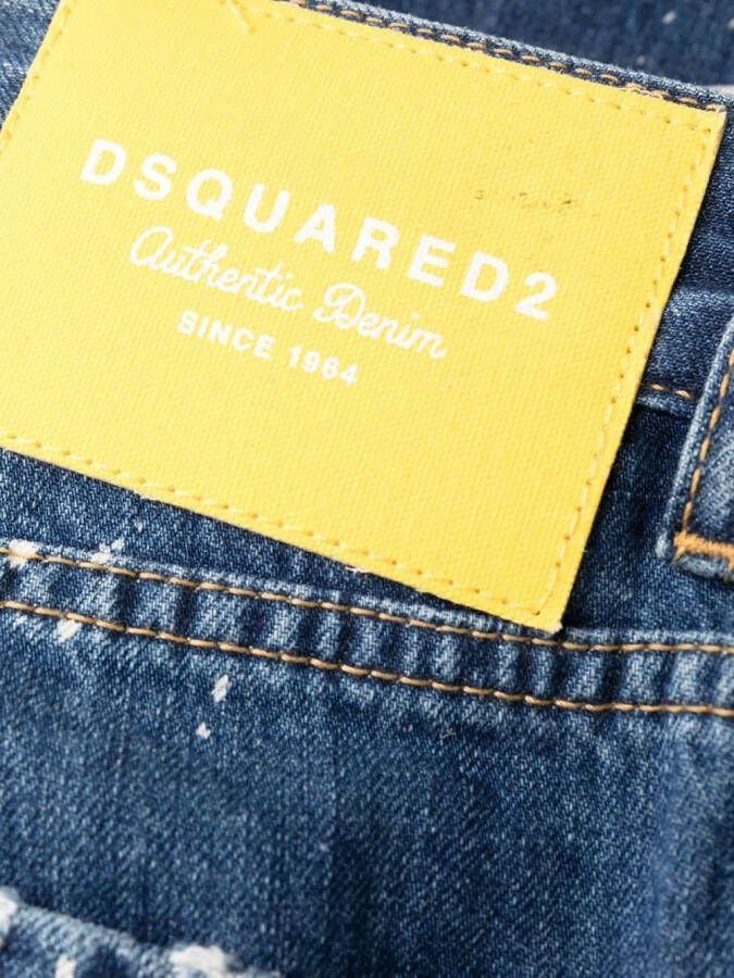 DSQUARED2 Cropped jeans Blauw