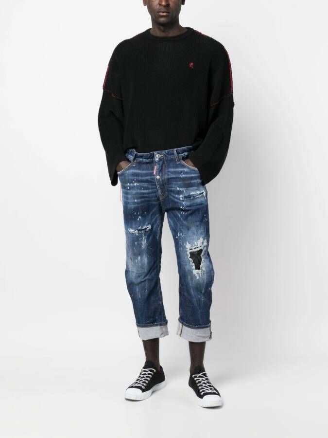 DSQUARED2 Cropped jeans Blauw