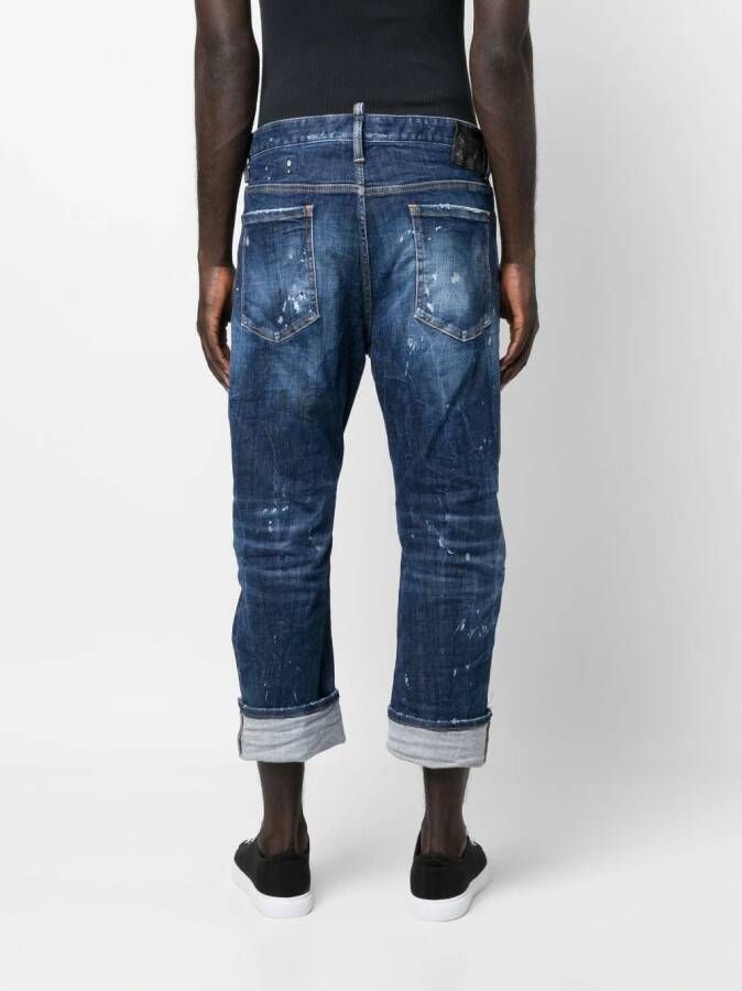 DSQUARED2 Cropped jeans Blauw