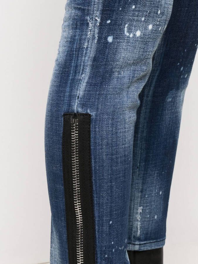 DSQUARED2 Cropped jeans Blauw