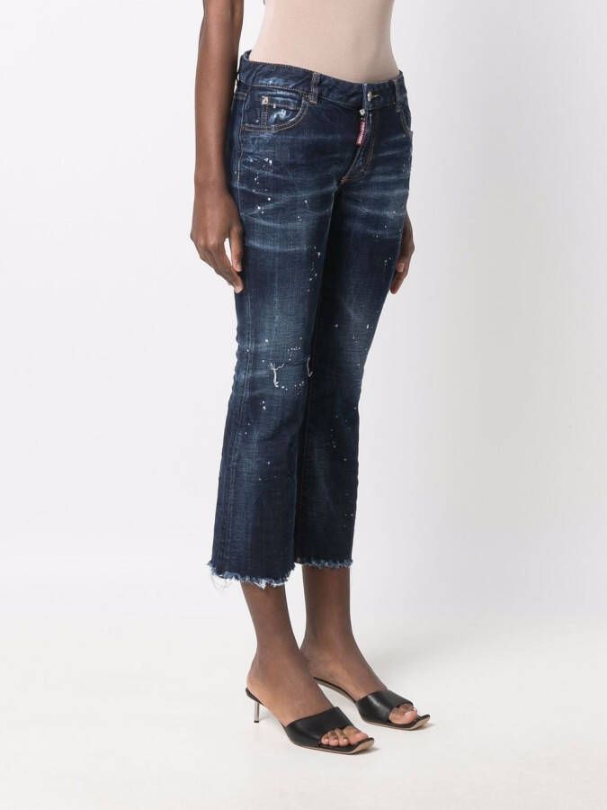 DSQUARED2 Cropped jeans Blauw