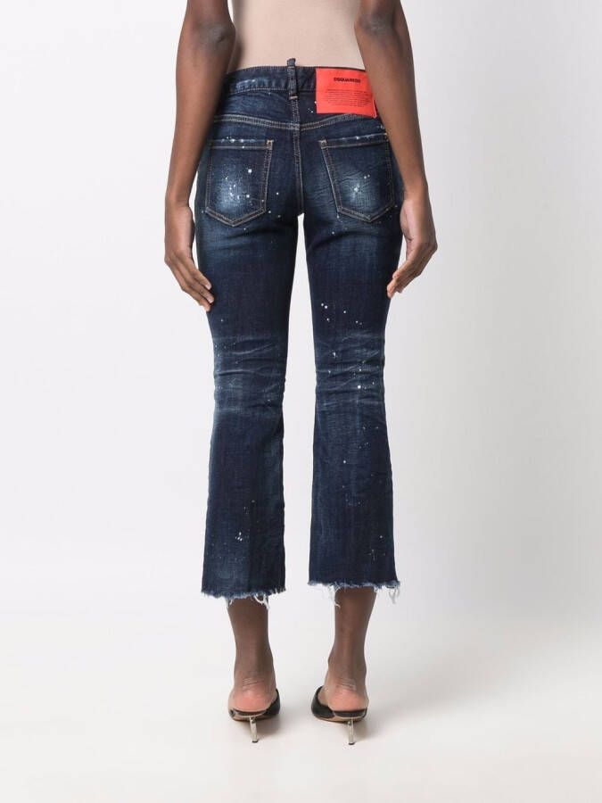 DSQUARED2 Cropped jeans Blauw