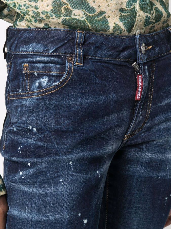 DSQUARED2 Cropped jeans Blauw