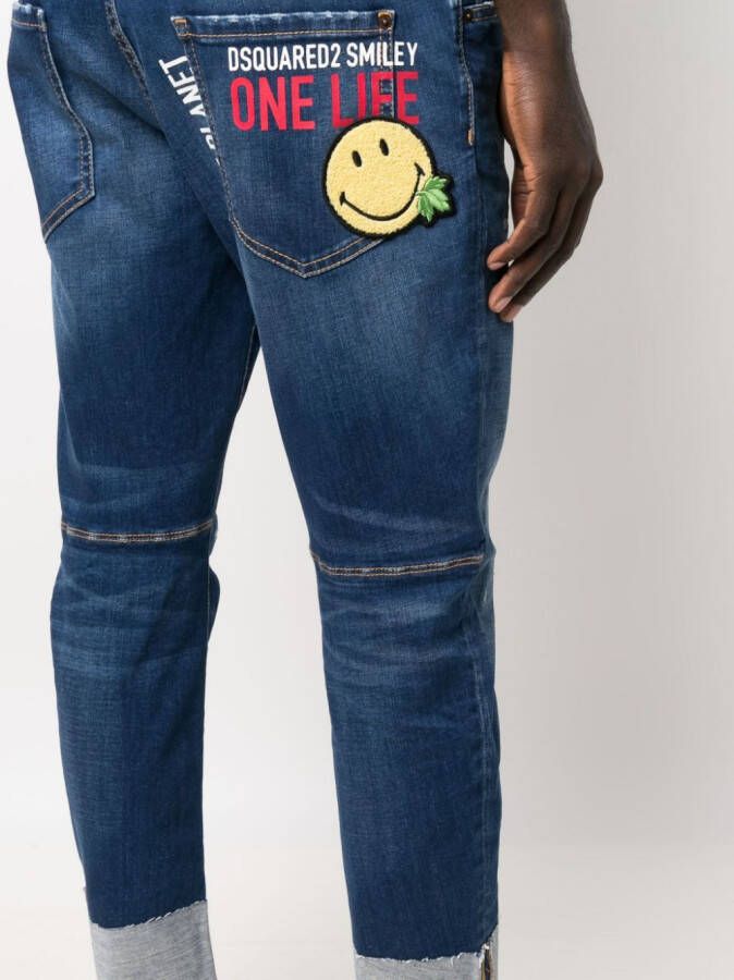 DSQUARED2 Cropped jeans Blauw