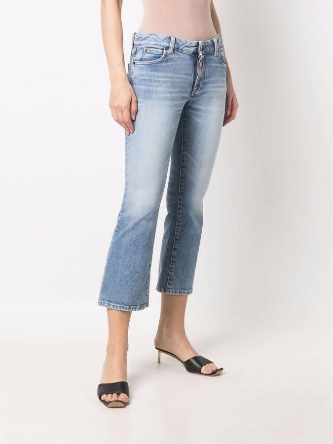 DSQUARED2 Cropped jeans Blauw