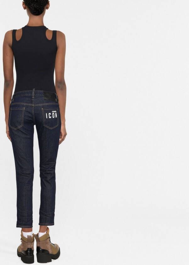 DSQUARED2 Cropped jeans Blauw