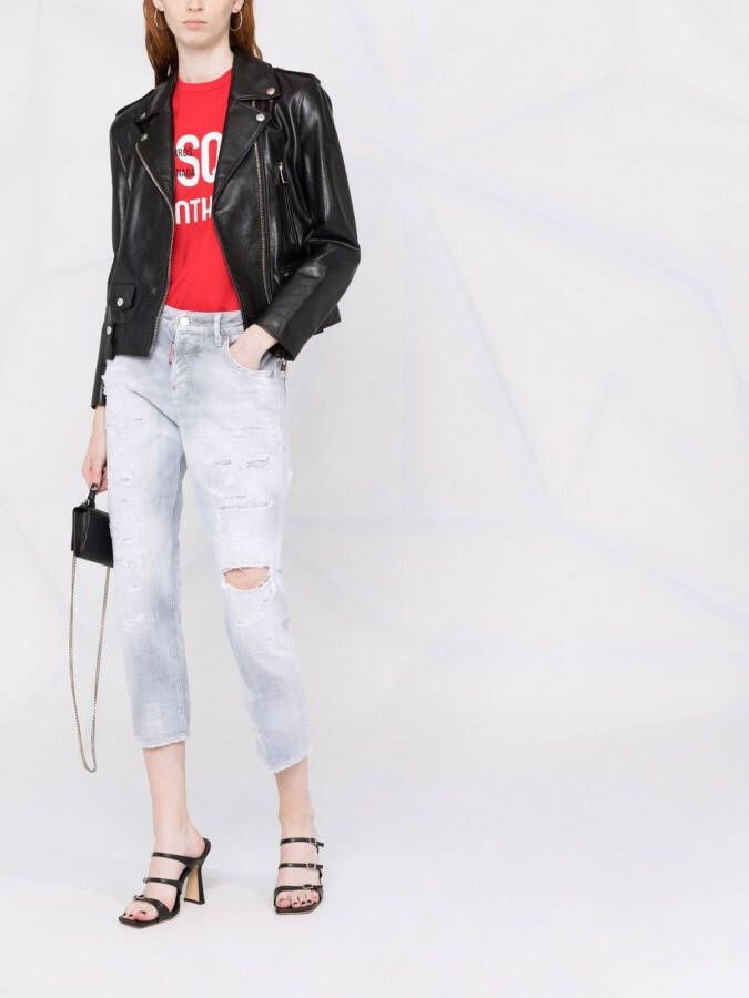 DSQUARED2 Cropped jeans Grijs