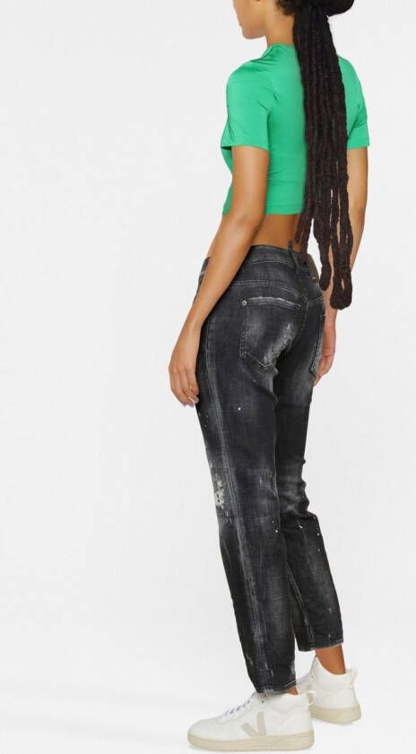DSQUARED2 Cropped jeans Grijs