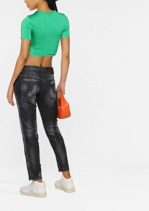 DSQUARED2 Cropped jeans Grijs