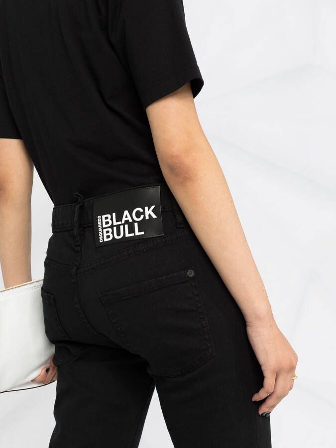 DSQUARED2 Cropped jeans Zwart