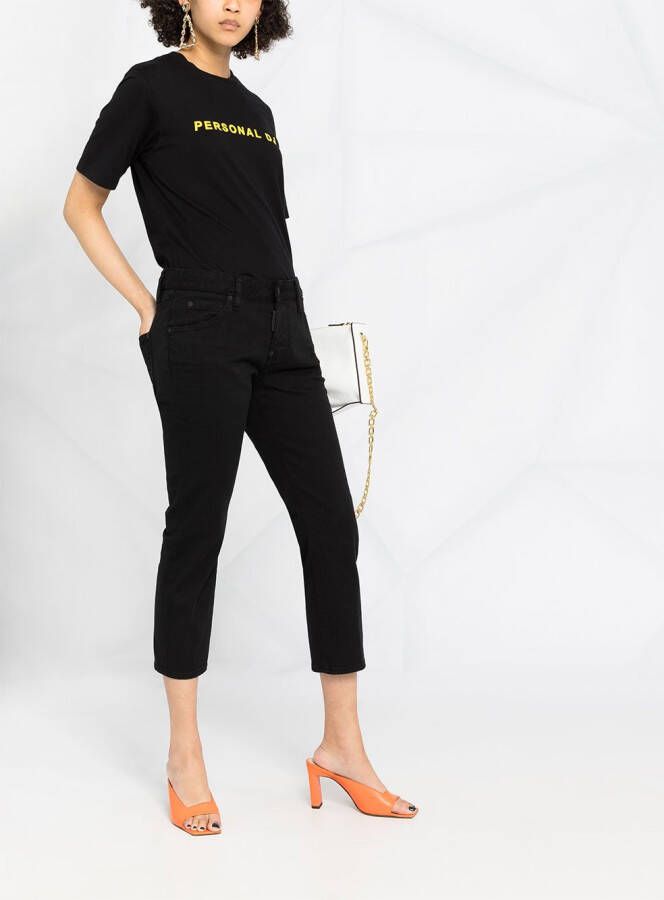 DSQUARED2 Cropped jeans Zwart