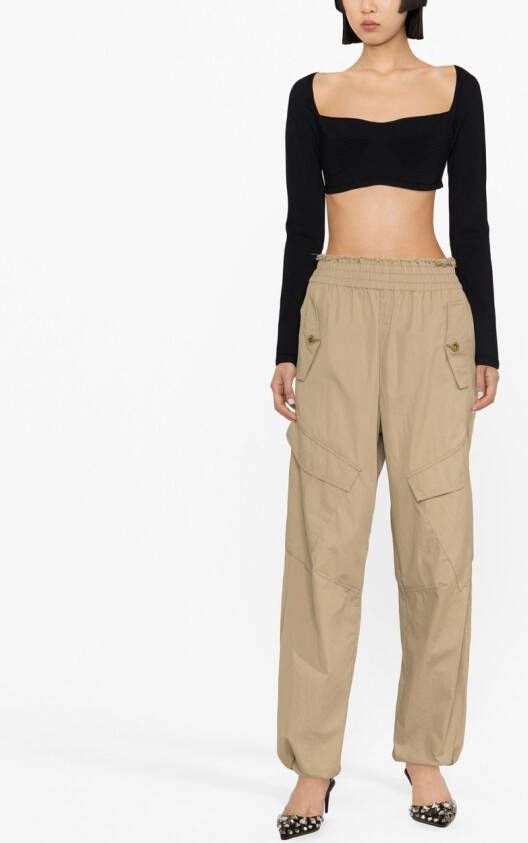Dsquared2 Cropped top Zwart