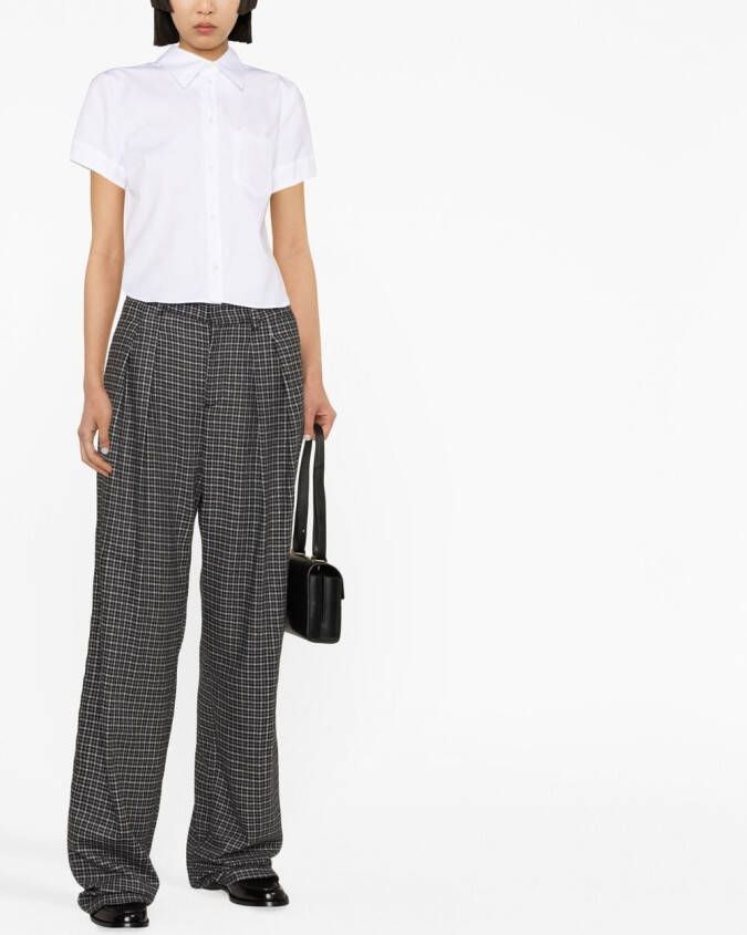 DSQUARED2 Cropped blouse Wit