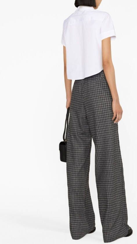 DSQUARED2 Cropped blouse Wit