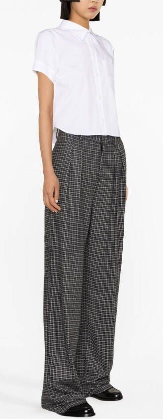 DSQUARED2 Cropped blouse Wit