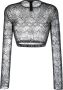 DSQUARED2 Cropped top Zwart - Thumbnail 2