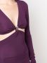 Dsquared2 cut-out detail V-neck minidress Paars - Thumbnail 5