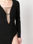 Dsquared2 cut-out long-sleeve minidress Zwart - Thumbnail 5