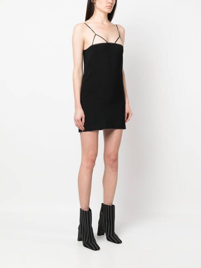 Dsquared2 cut-out strappy minidress Zwart