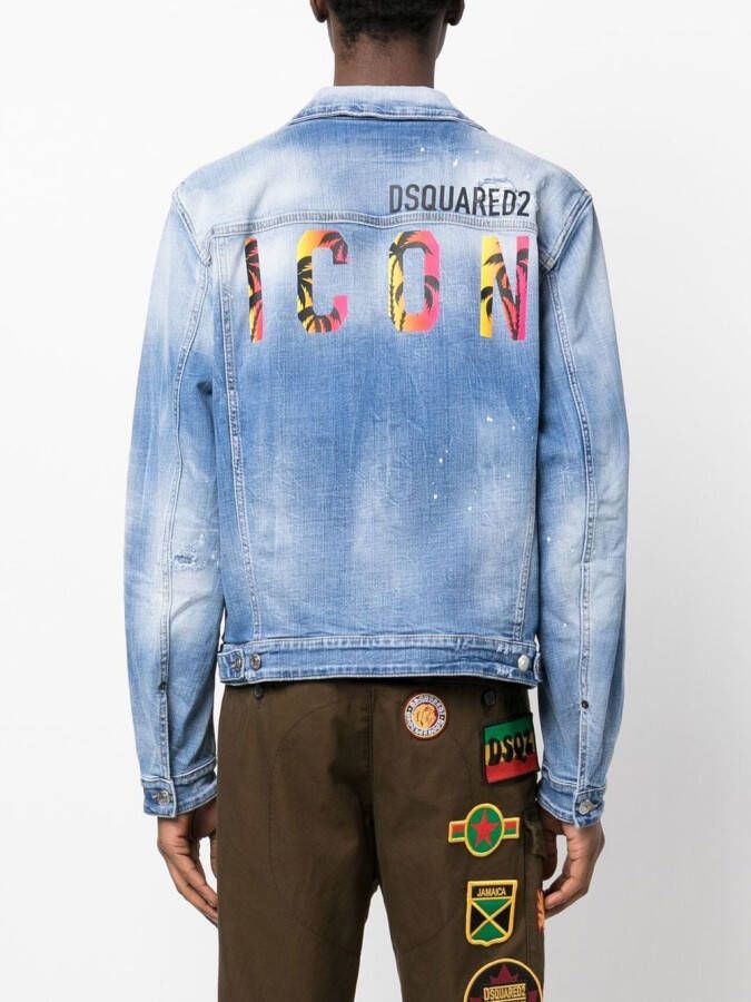 DSQUARED2 Denim jack Blauw