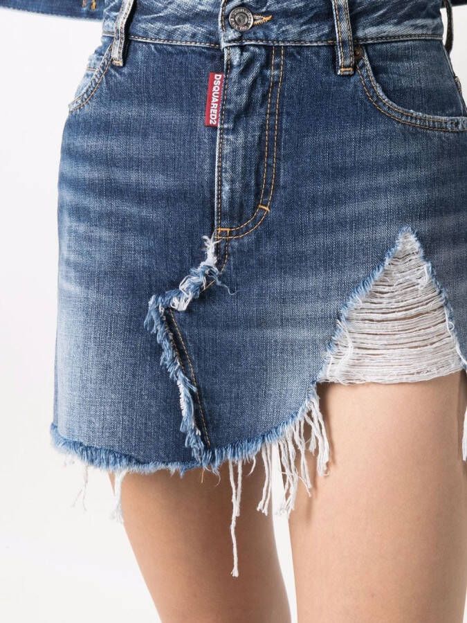 DSQUARED2 Denim rok Blauw