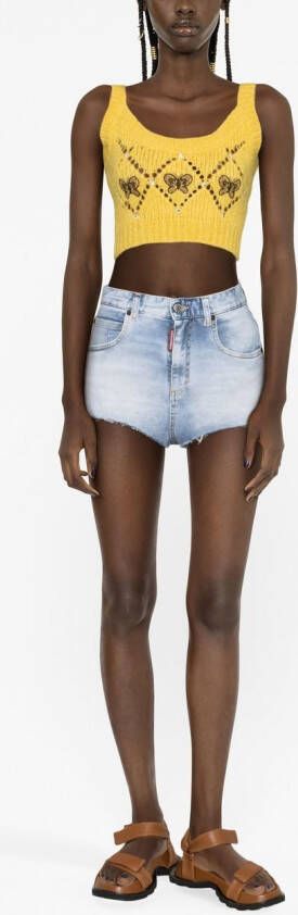 Dsquared2 Denim shorts Blauw