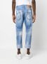 Dsquared2 distressed cropped jeans Blauw - Thumbnail 4