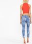 Dsquared2 distressed cropped jeans Blauw - Thumbnail 3