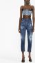 Dsquared2 distressed cropped jeans Blauw - Thumbnail 2
