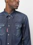 DSQUARED2 distressed denim shirt Blauw - Thumbnail 5