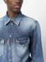 DSQUARED2 distressed denim shirt Blauw - Thumbnail 5