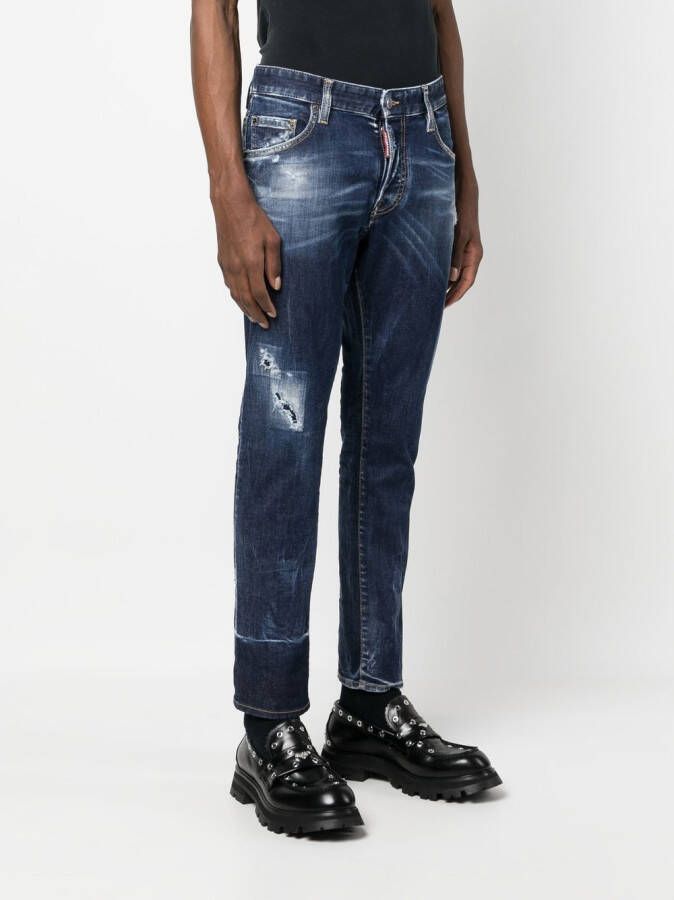 Dsquared2 Dark Scar skinny jeans Blauw