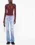 Dsquared2 distressed flared jeans Blauw - Thumbnail 2