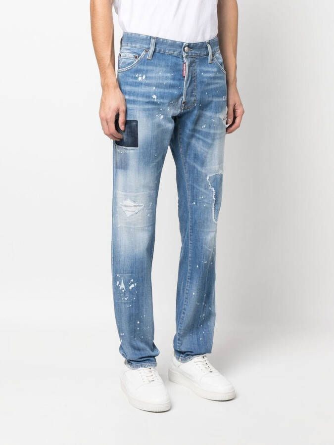 DSQUARED2 Straight jeans Blauw