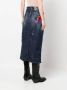 DSQUARED2 distressed patch-detail denim skirt Blauw - Thumbnail 4