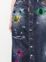DSQUARED2 distressed patch-detail denim skirt Blauw - Thumbnail 5