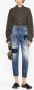 Dsquared2 distressed patchwork cropped jeans Blauw - Thumbnail 2