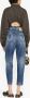 Dsquared2 distressed patchwork cropped jeans Blauw - Thumbnail 4